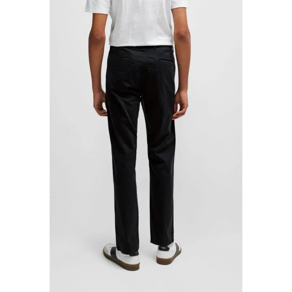 Slim-fit chinos in stretch-cotton satin