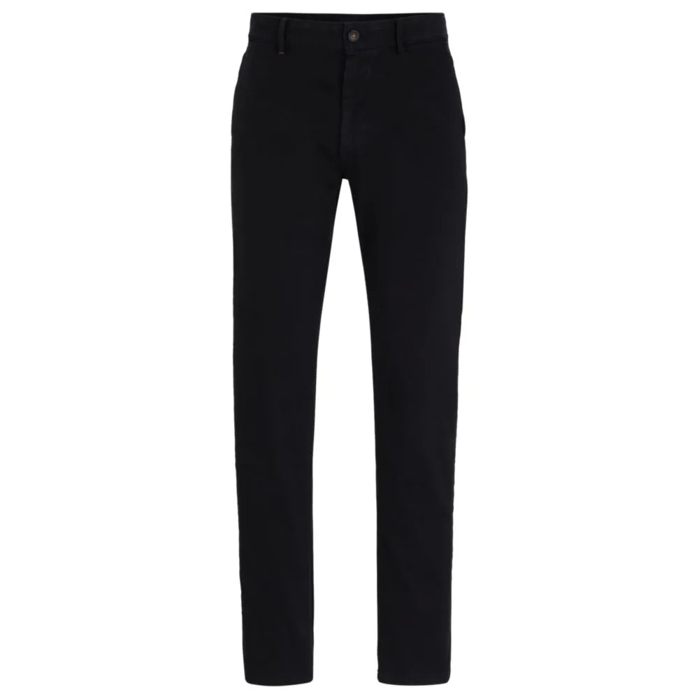 Slim-fit chinos in stretch-cotton satin
