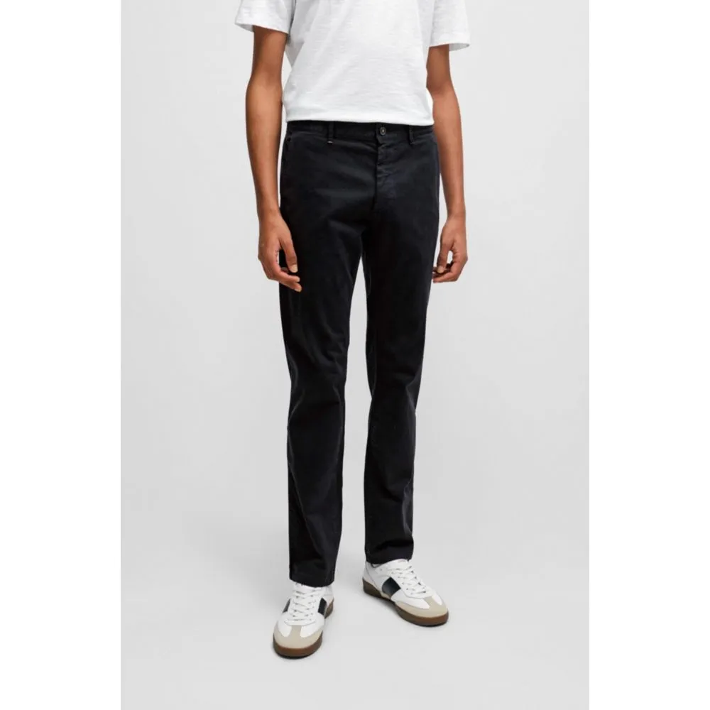 Slim-fit chinos in stretch-cotton satin