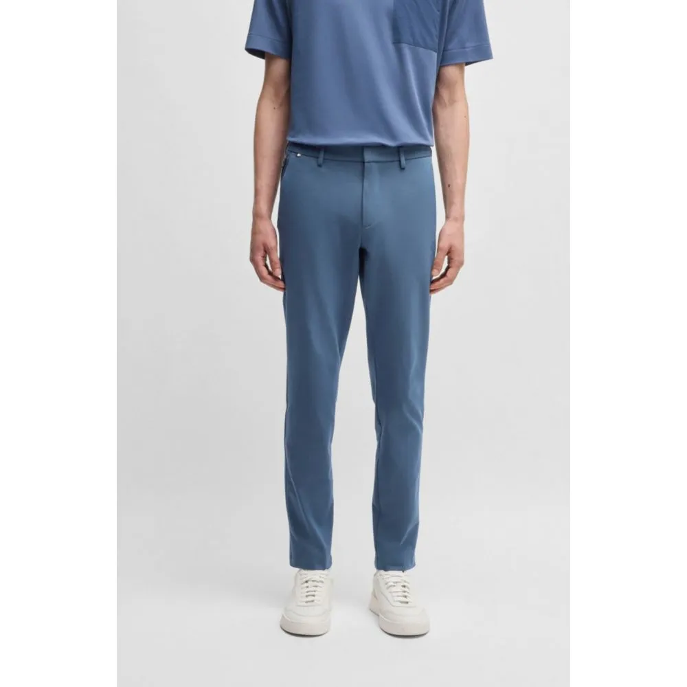 Slim-fit trousers in stretch cotton