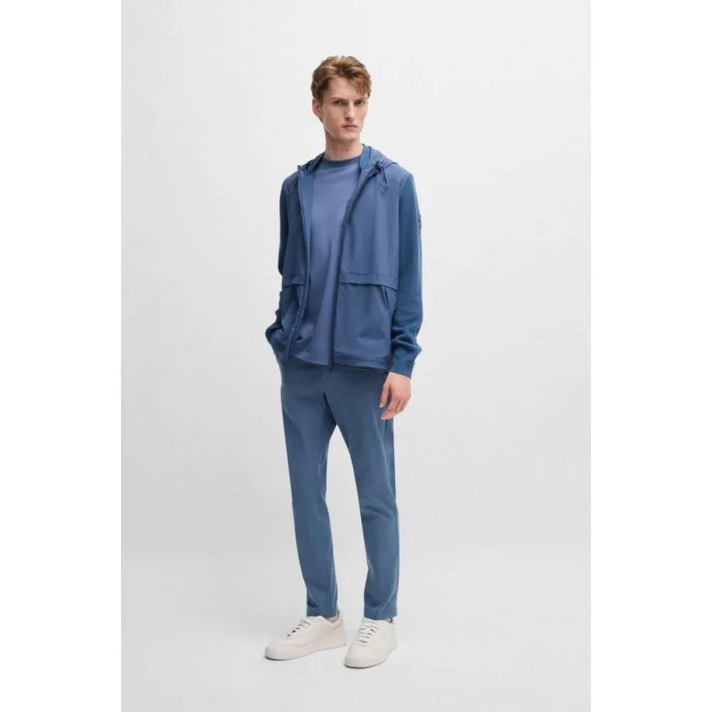 Slim-fit trousers in stretch cotton