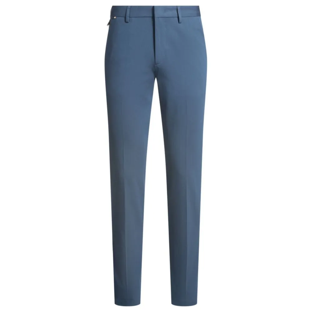 Slim-fit trousers in stretch cotton