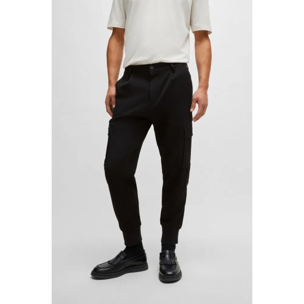 Slim-fit trousers in stretch gabardine