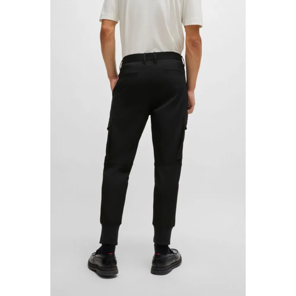 Slim-fit trousers in stretch gabardine