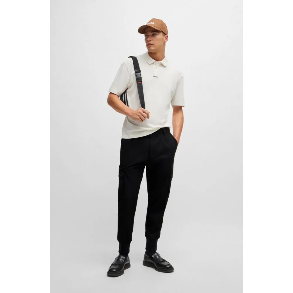 Slim-fit trousers in stretch gabardine
