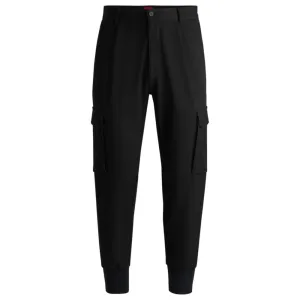 Slim-fit trousers in stretch gabardine