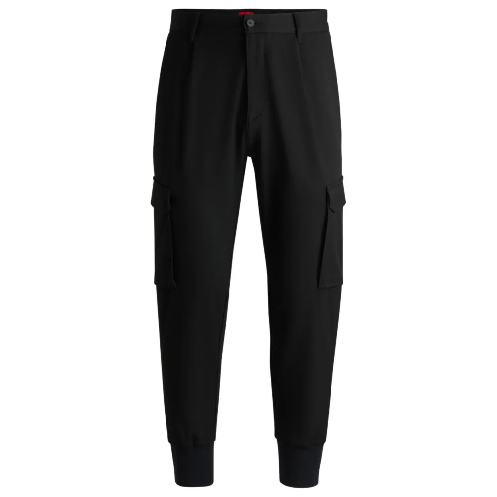 Slim-fit trousers in stretch gabardine