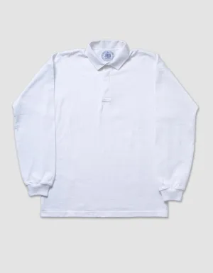 SOLID RUGBY SHIRT - WHITE