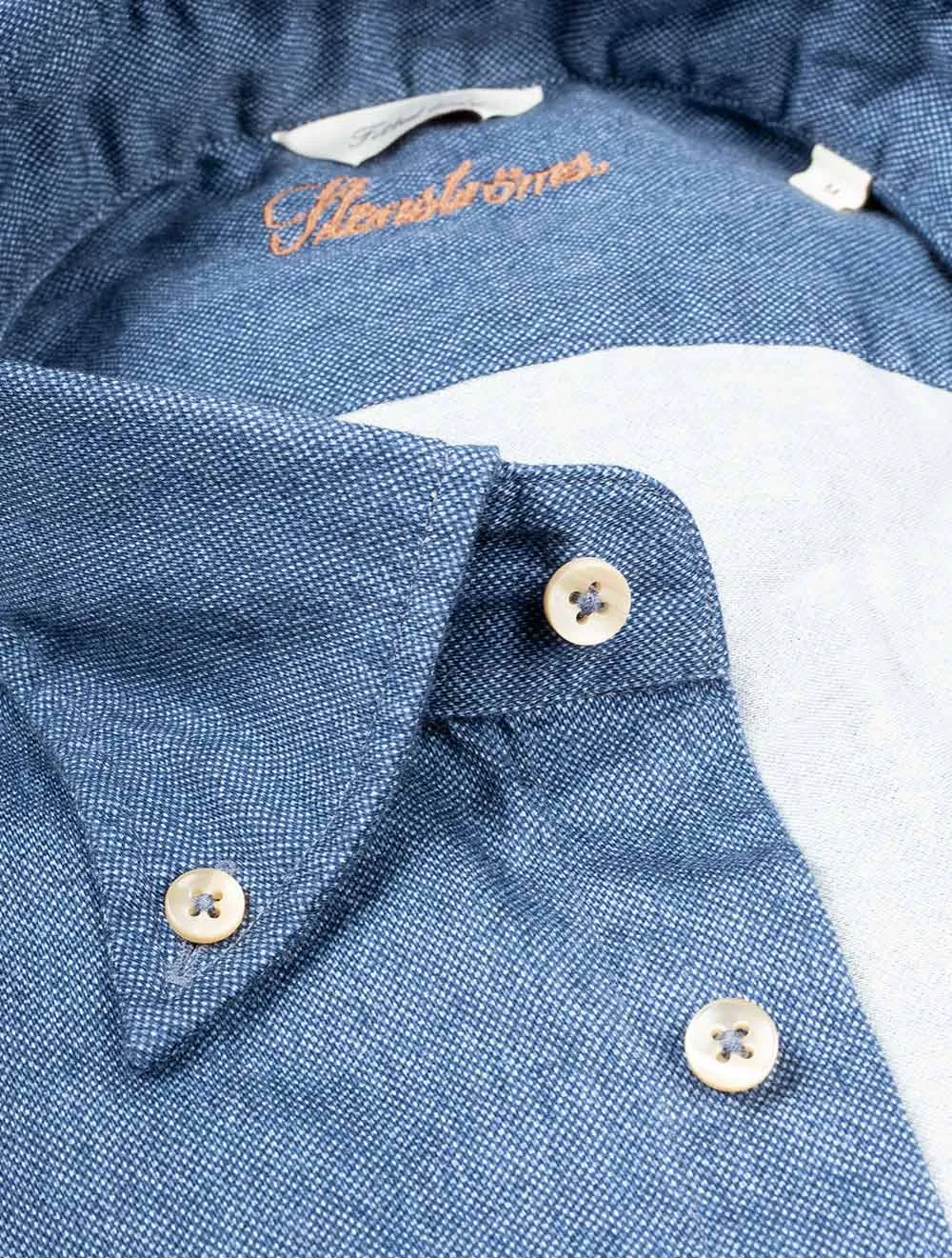 Sport Casual Fitted Shirt Blue