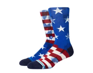 Stance The Banner Classic Red/White/Blue Crew Socks A556A21BAN-NVY