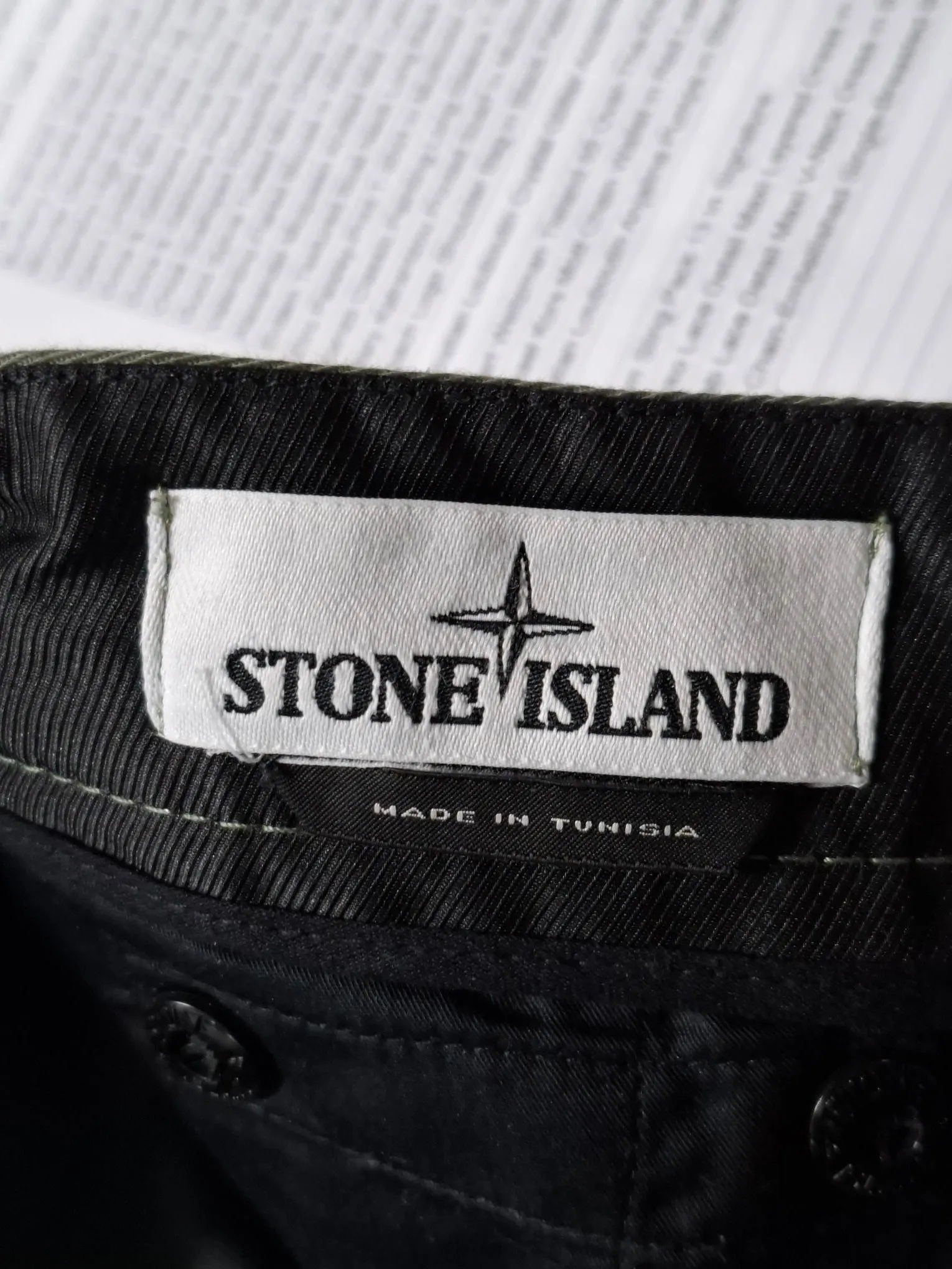 Stone Island Patch Logo Pants in Green Cotton