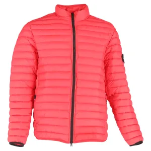 Stone Island Quilted Down Jacket in Red Nylon