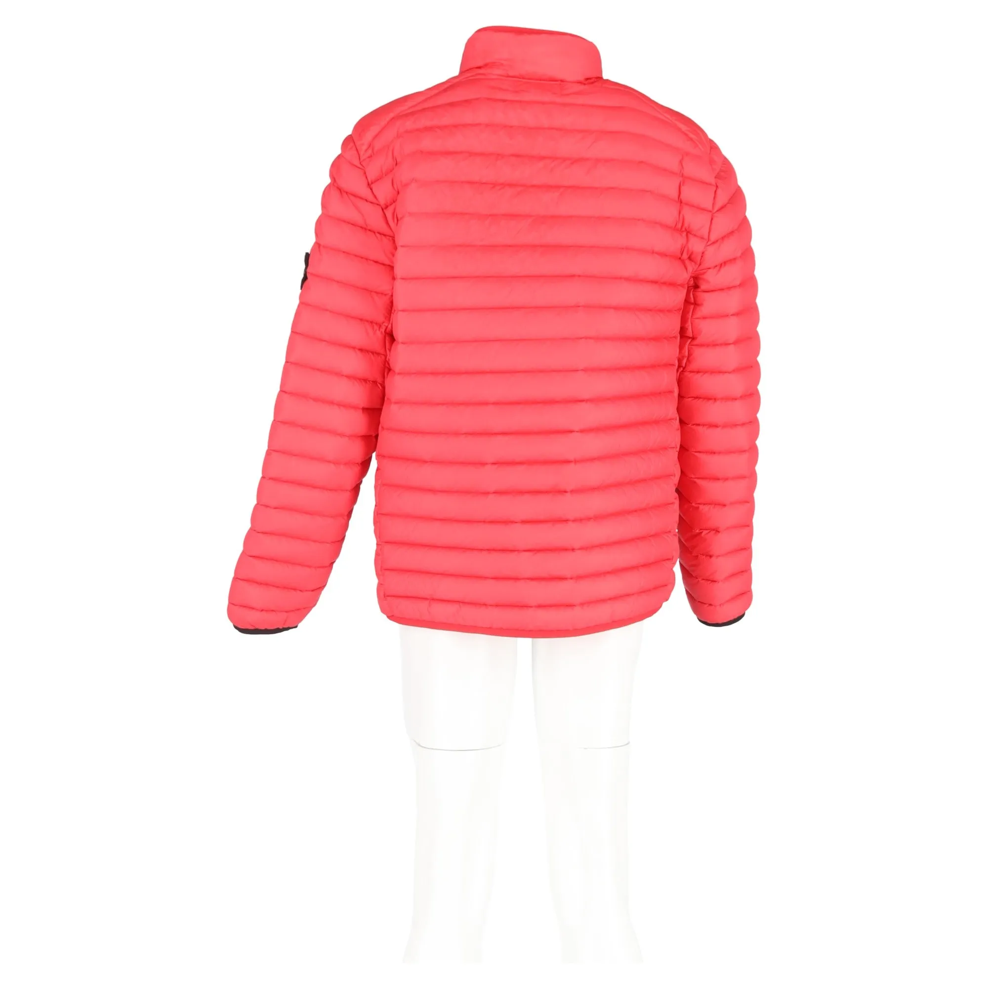 Stone Island Quilted Down Jacket in Red Nylon