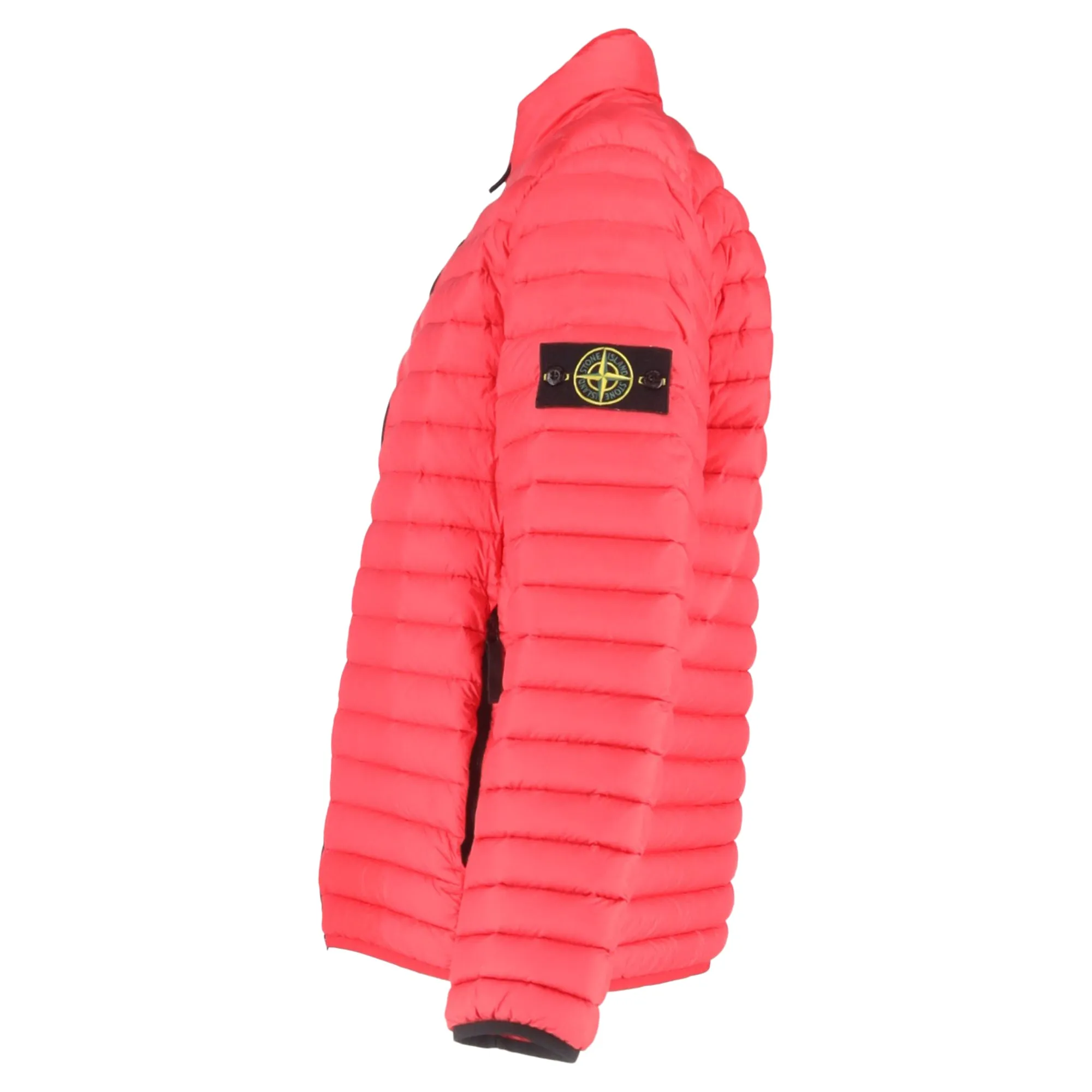 Stone Island Quilted Down Jacket in Red Nylon