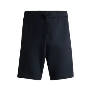 Stretch-cotton shorts with embossed artwork