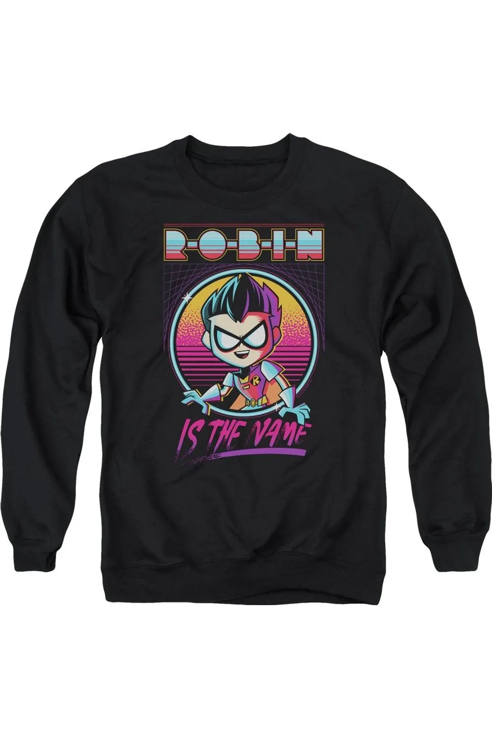 Teen Titans Go To The Movies Robin Adult Crewneck Sweatshirt
