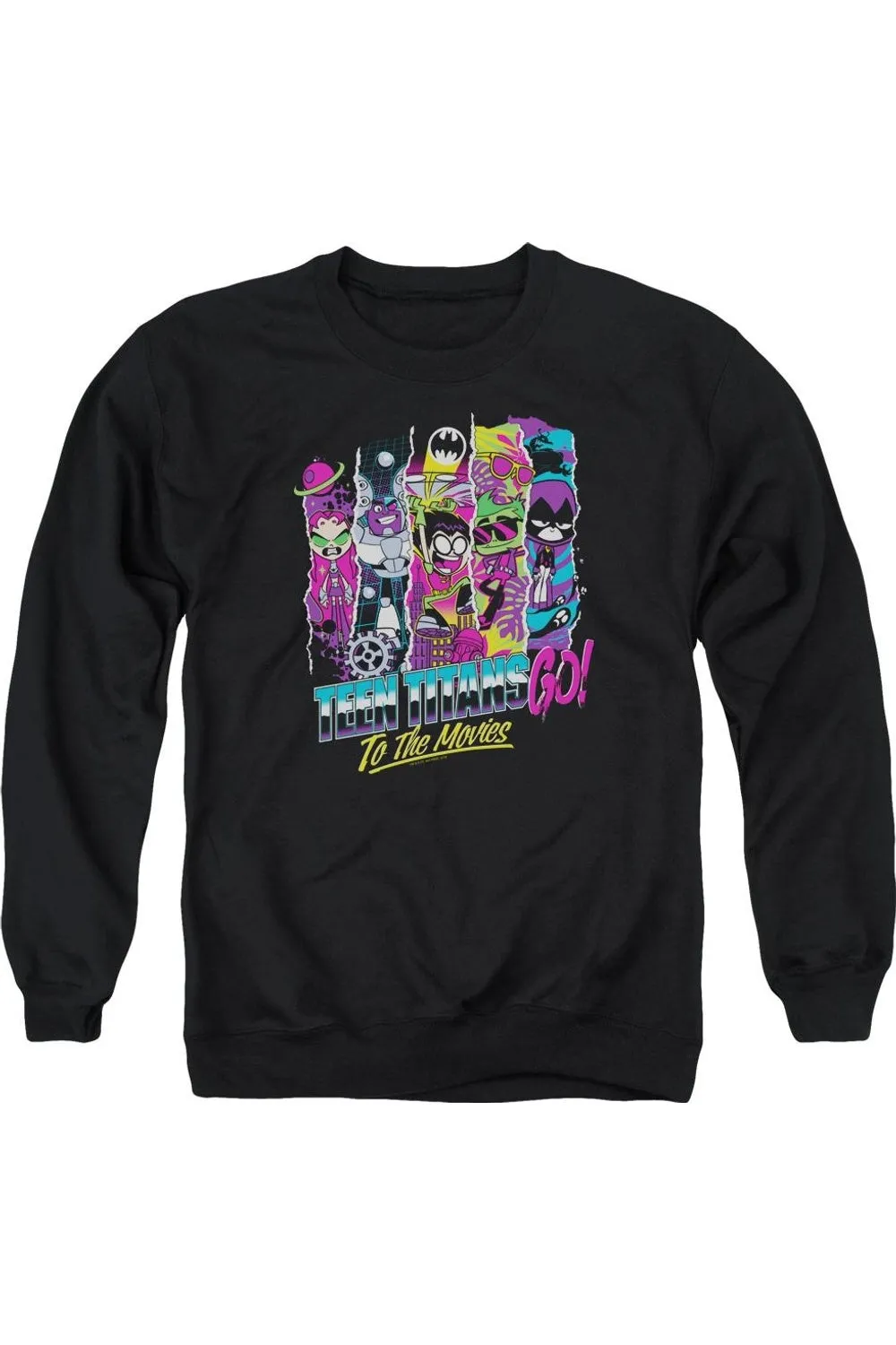 Teen Titans Go To The Movies To The Movies Adult Crewneck Sweatshirt