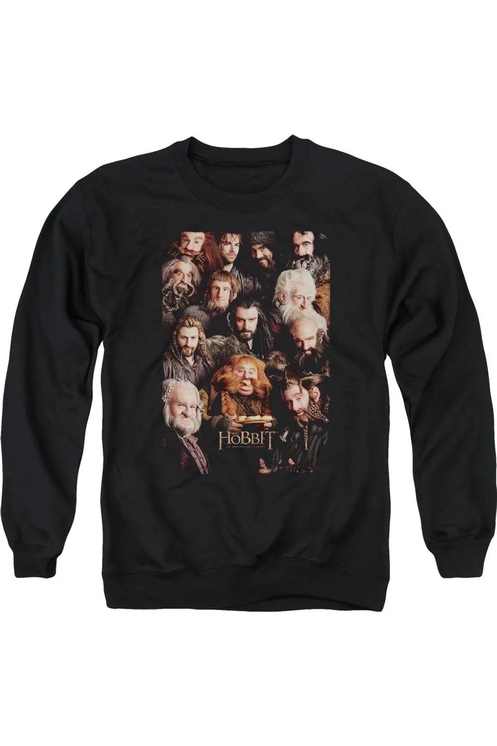 The Hobbit Dwarves Poster Adult Crewneck Sweatshirt