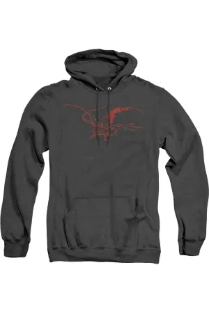 The Hobbit Smaug Adult Heather Hoodie / Hooded Sweatshirt