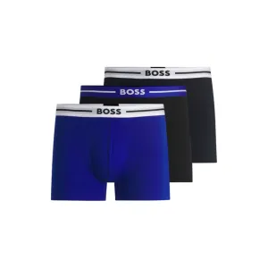 Three-pack of boxer briefs with logo stripe waistbands