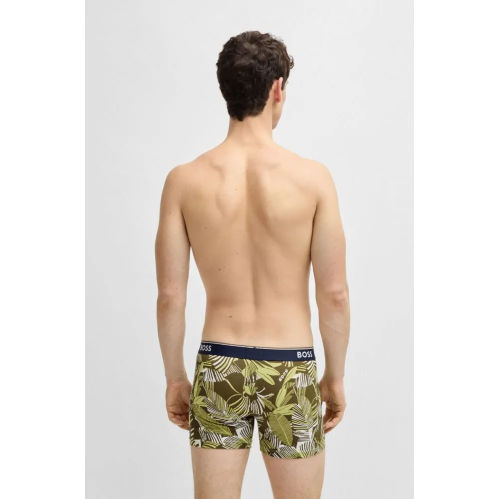 Three-pack of stretch cotton boxer briefs