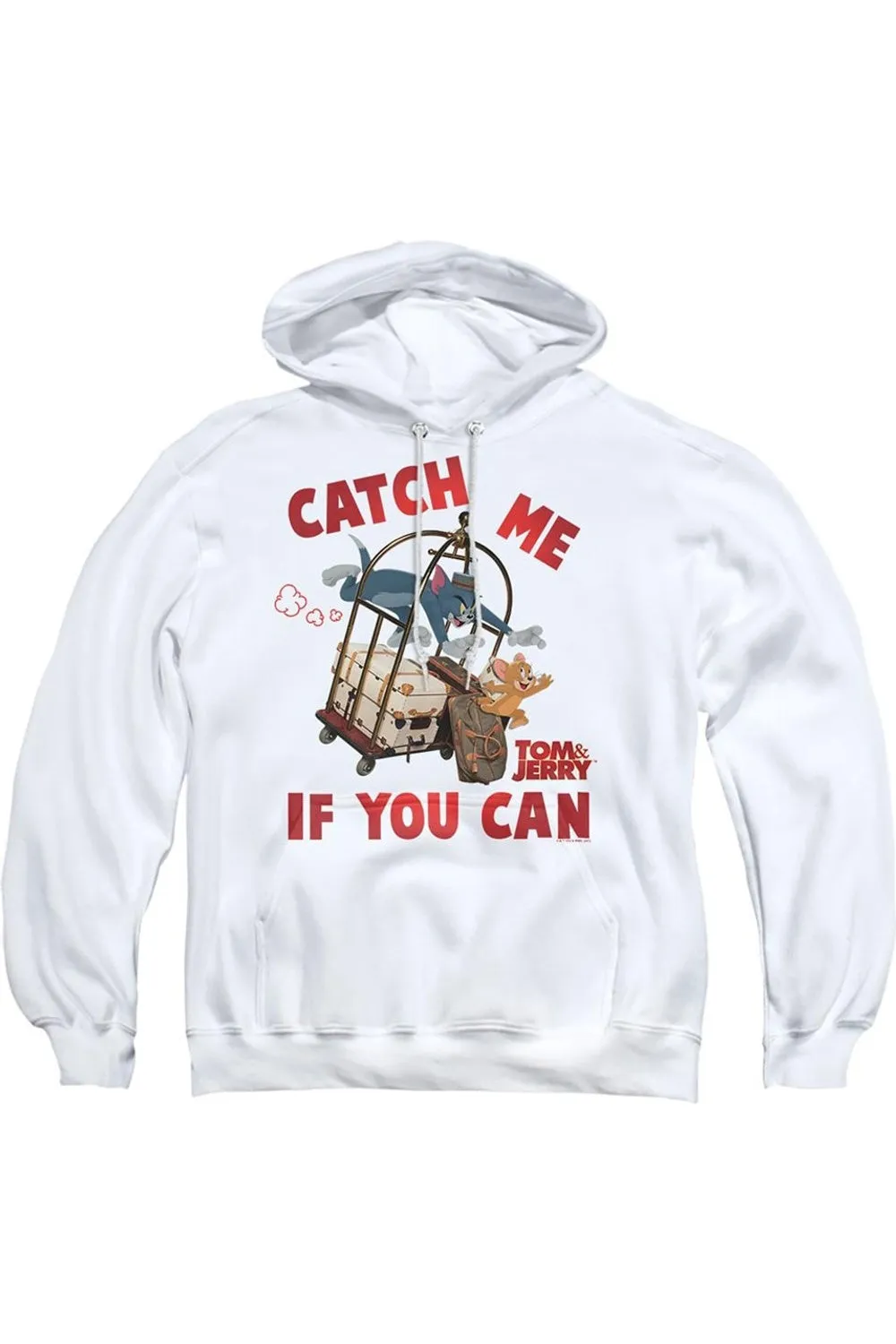 Tom And Jerry Movie Catch Me If You Can Adult Pull Over Hoodie / Hooded Sweatshirt