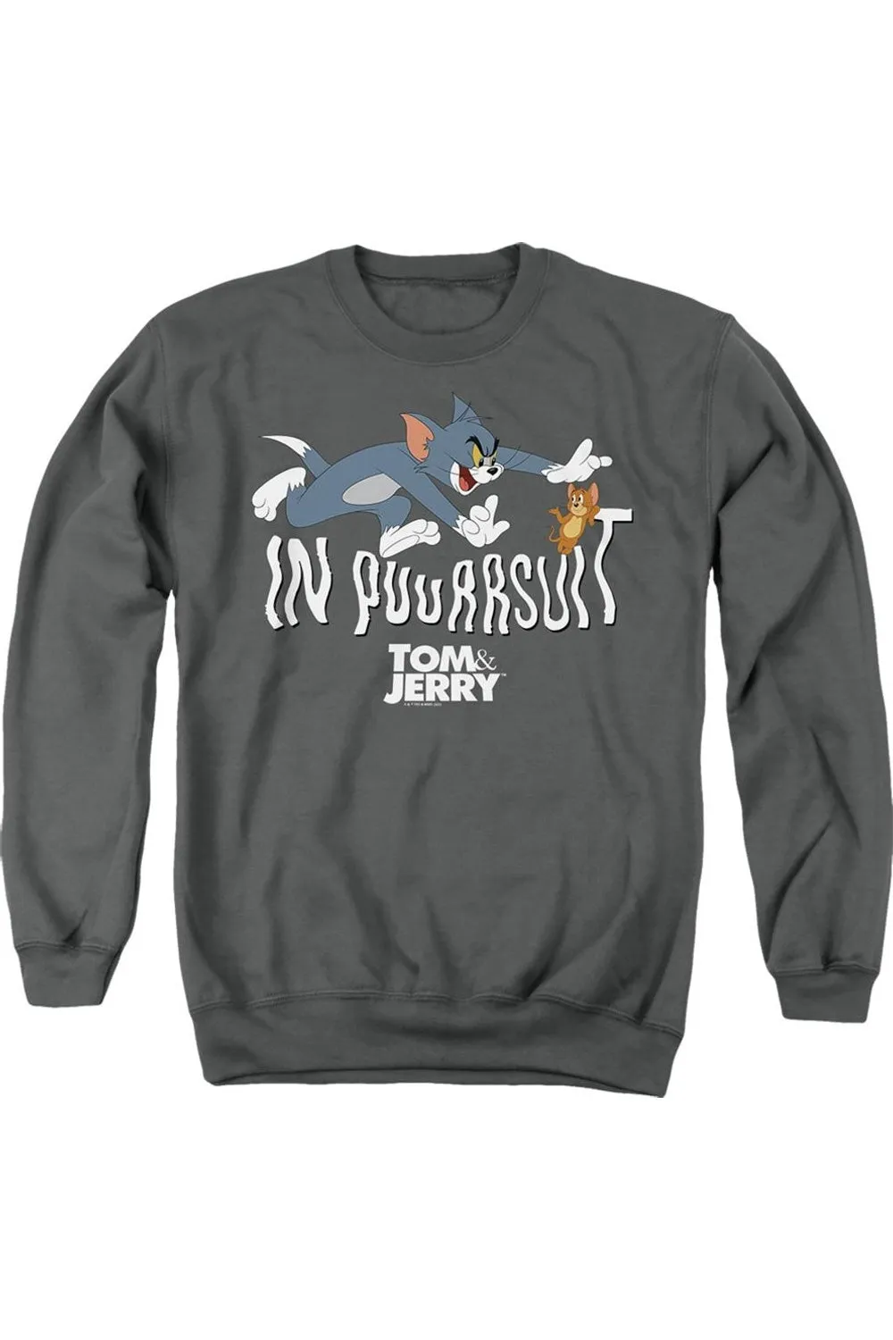 Tom And Jerry Movie In Pursuit Adult Crewneck Sweatshirt