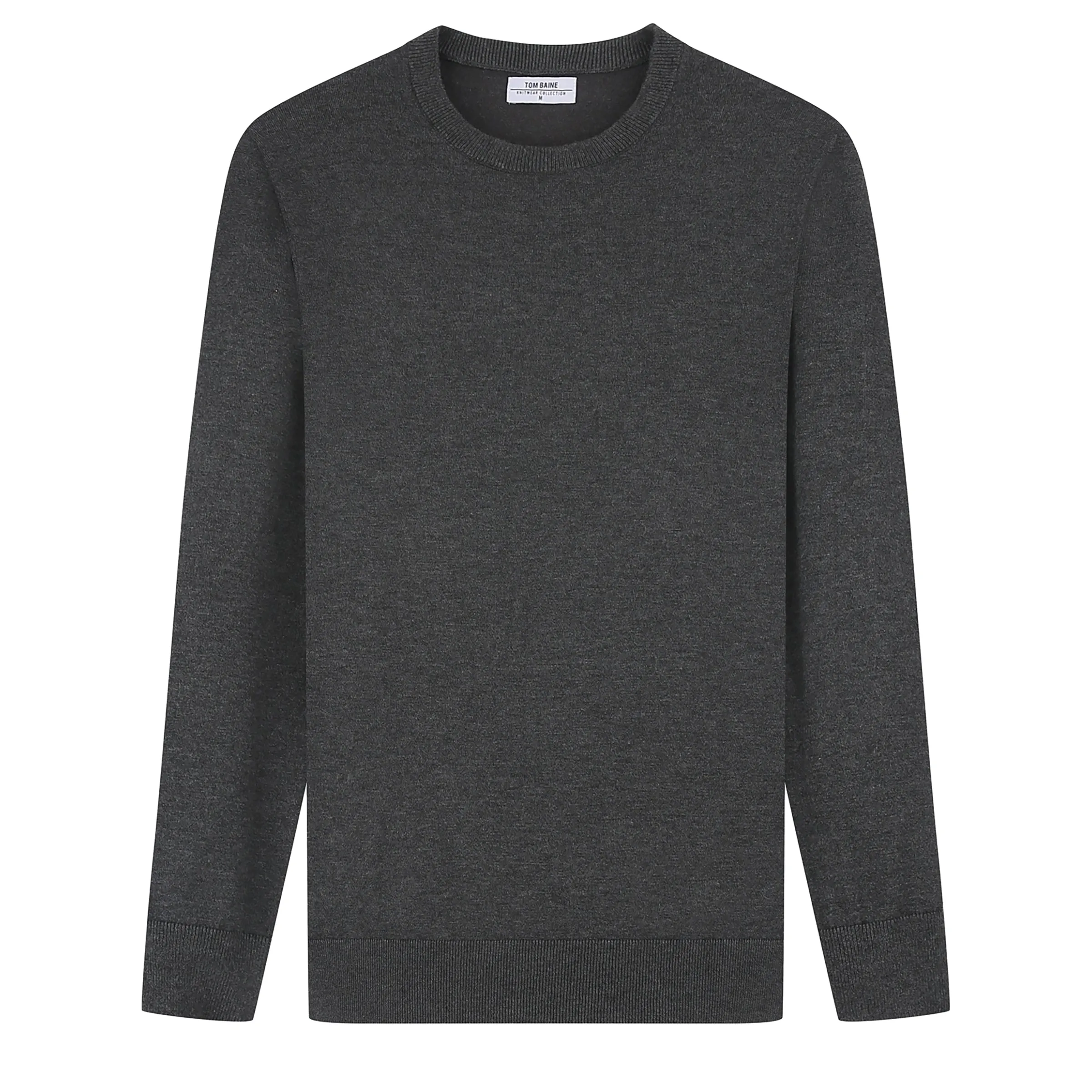 Tom Baine Men's Cashmere Feel Slim Fit Crew Neck Sweater