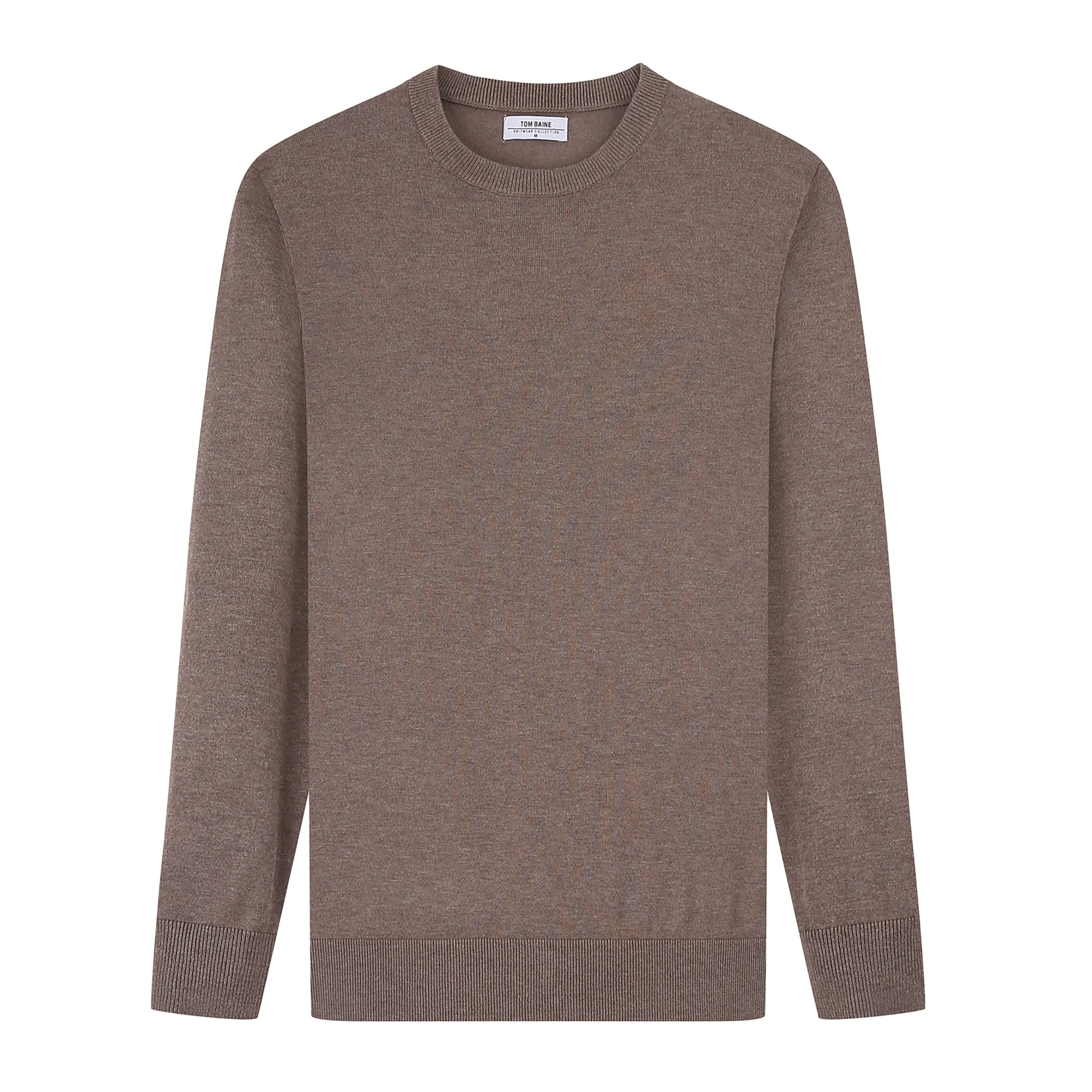Tom Baine Men's Cashmere Feel Slim Fit Crew Neck Sweater