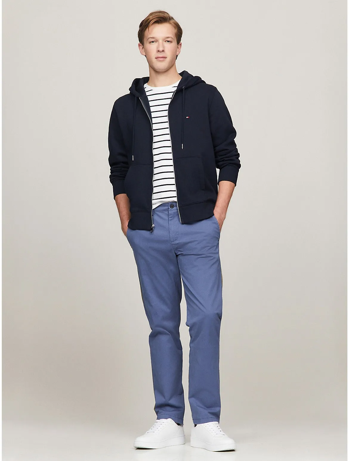Tommy Hilfiger Men's Flag Logo Zip Hoodie