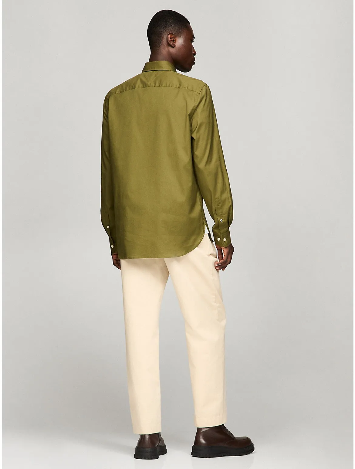 Tommy Hilfiger Men's Stretch Regular Fit Poplin Shirt