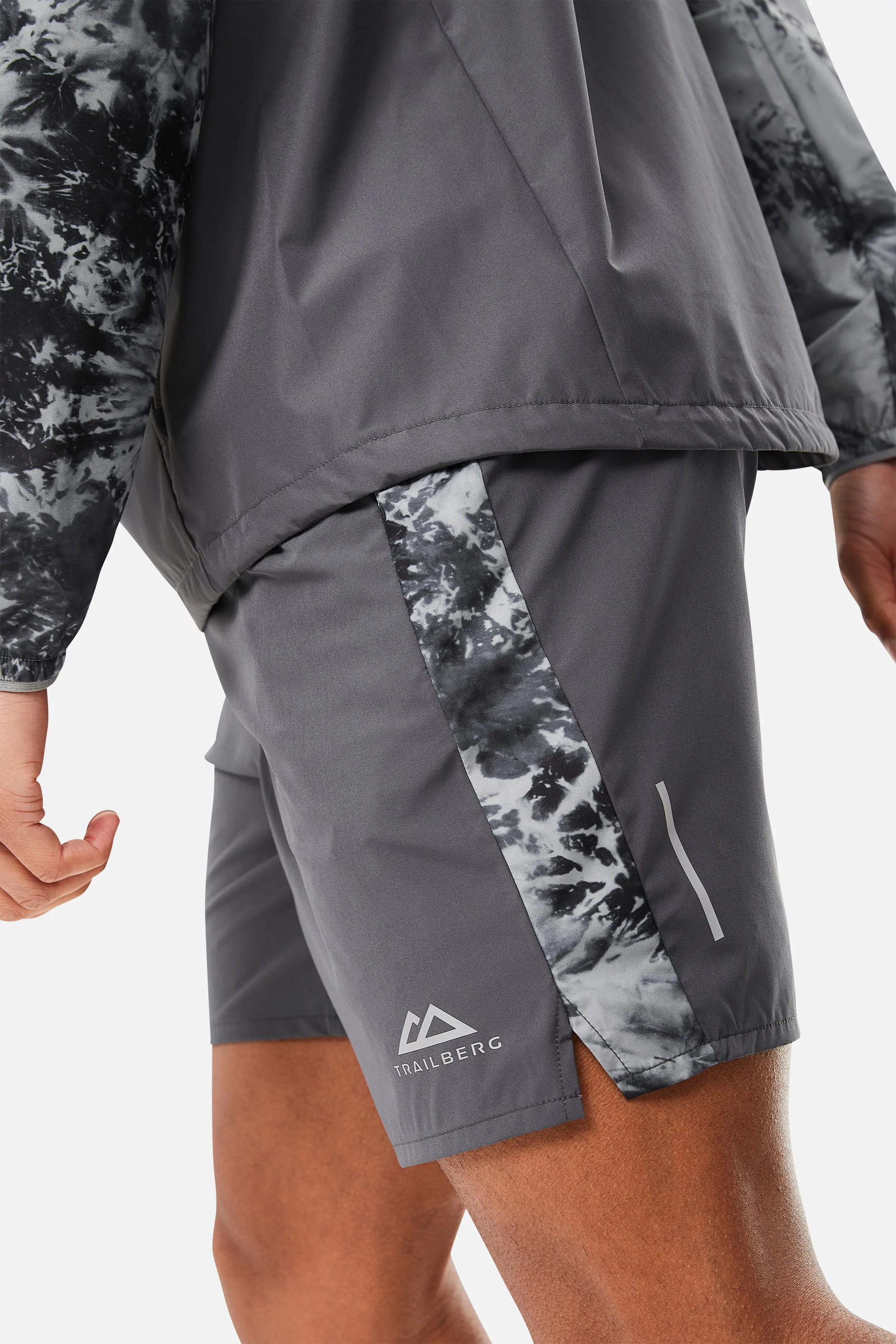 Trailberg Tie Dye Shorts - Grey
