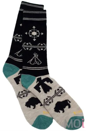Unisex Navigator Crew Socks In Black