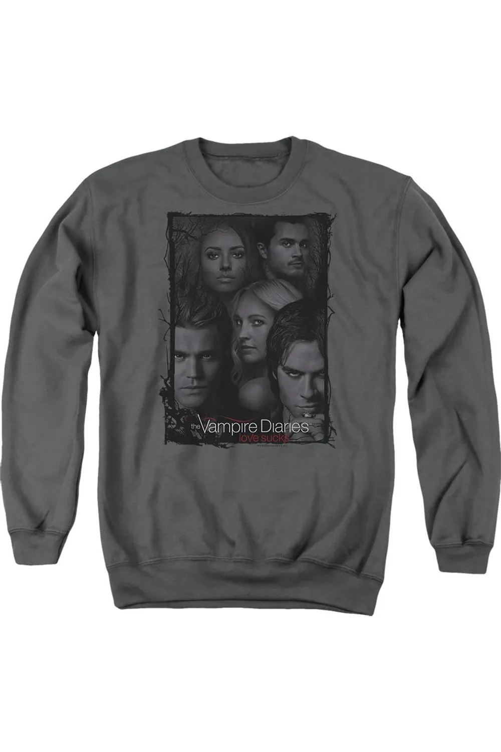 Vampire Diaries So Here We Are Adult Crewneck Sweatshirt