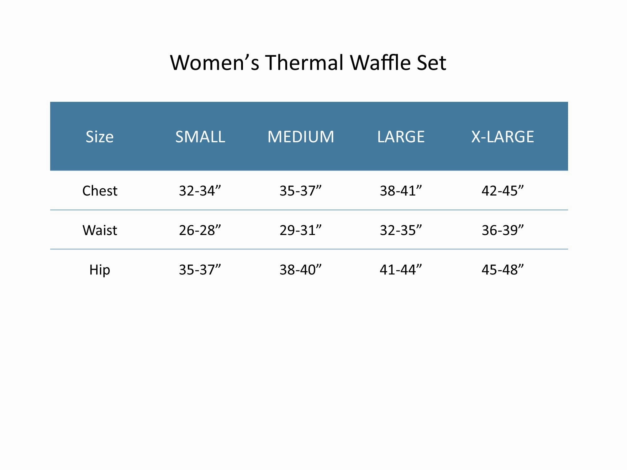 Women's Printed Waffle Weave Thermal Top and Bottom Set