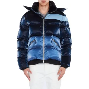 Woody Bomber Jacket In Blue Steel