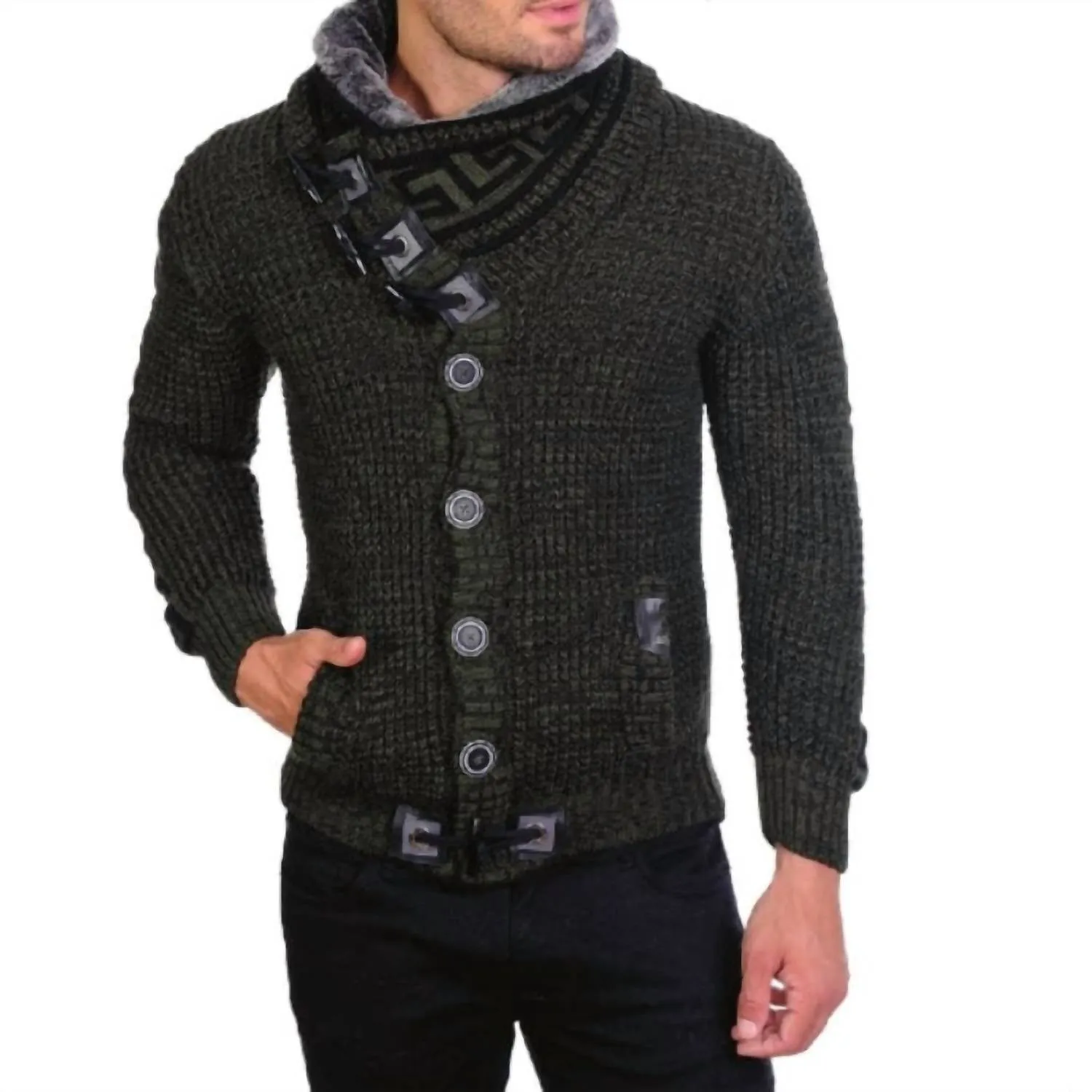 Wool Blend Sweater In Grey