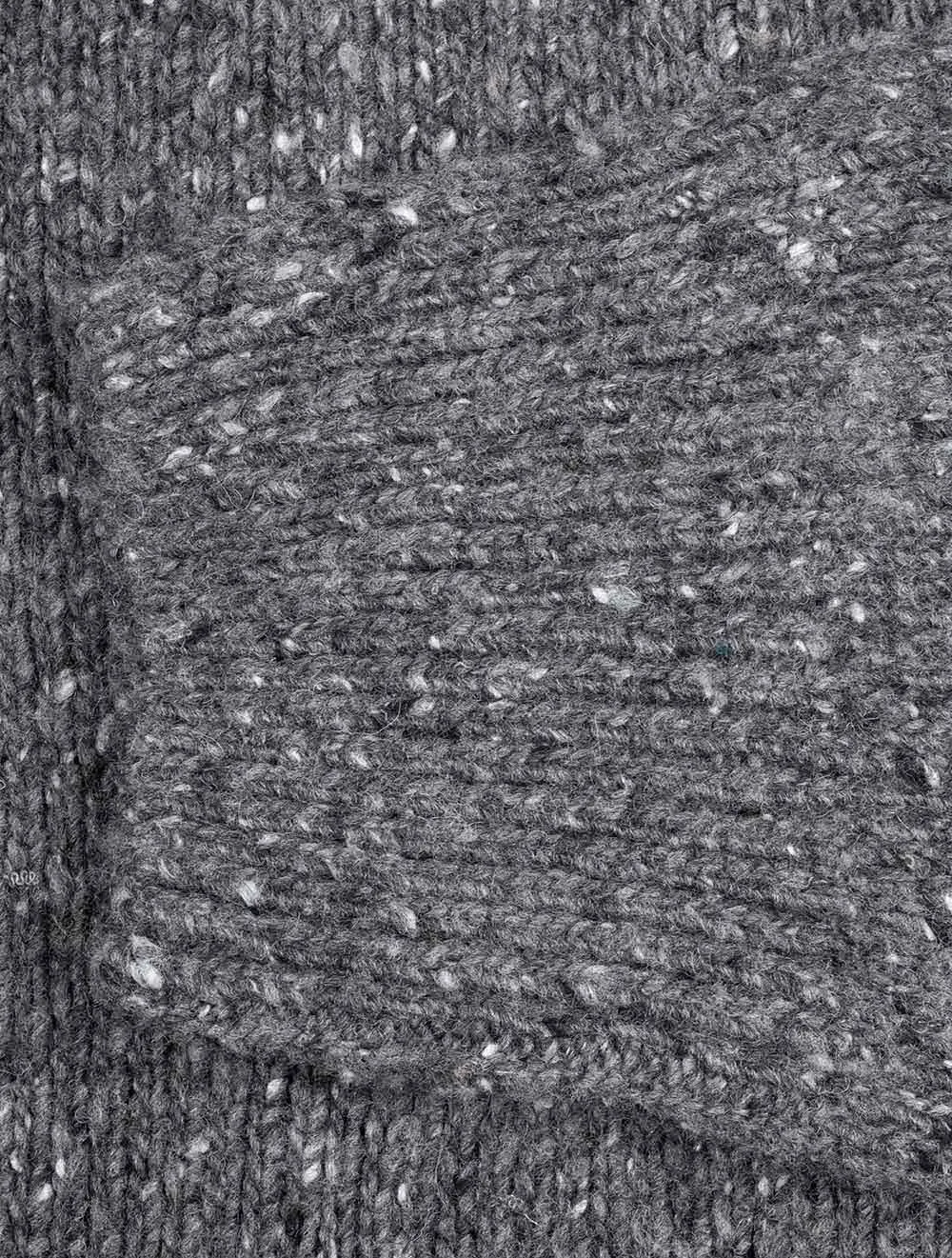 Wool Neps Crew Neck Antracite Melange