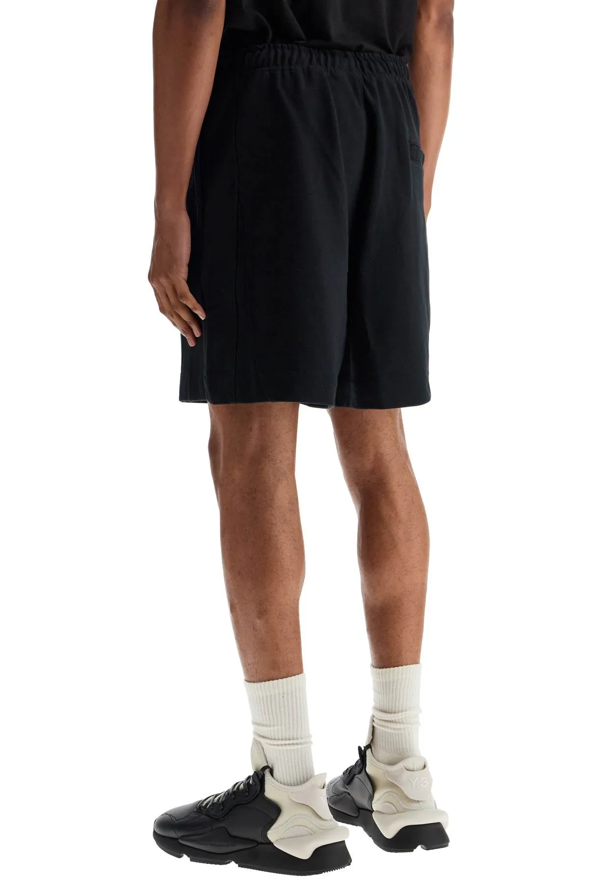 Y-3 Men's  Cotton Shorts With  Stripes